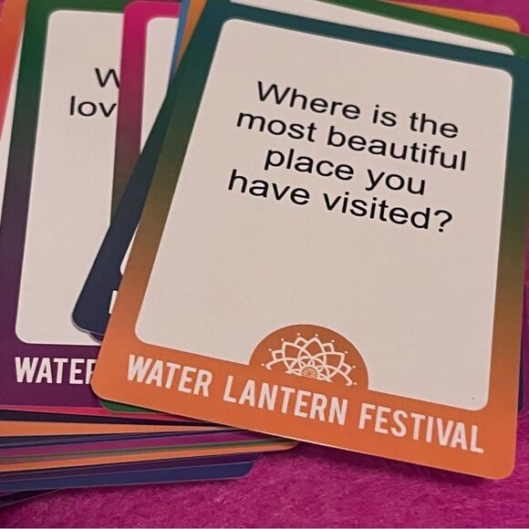 Water Lantern Festival Conversation Cards - Picture 5 of 7